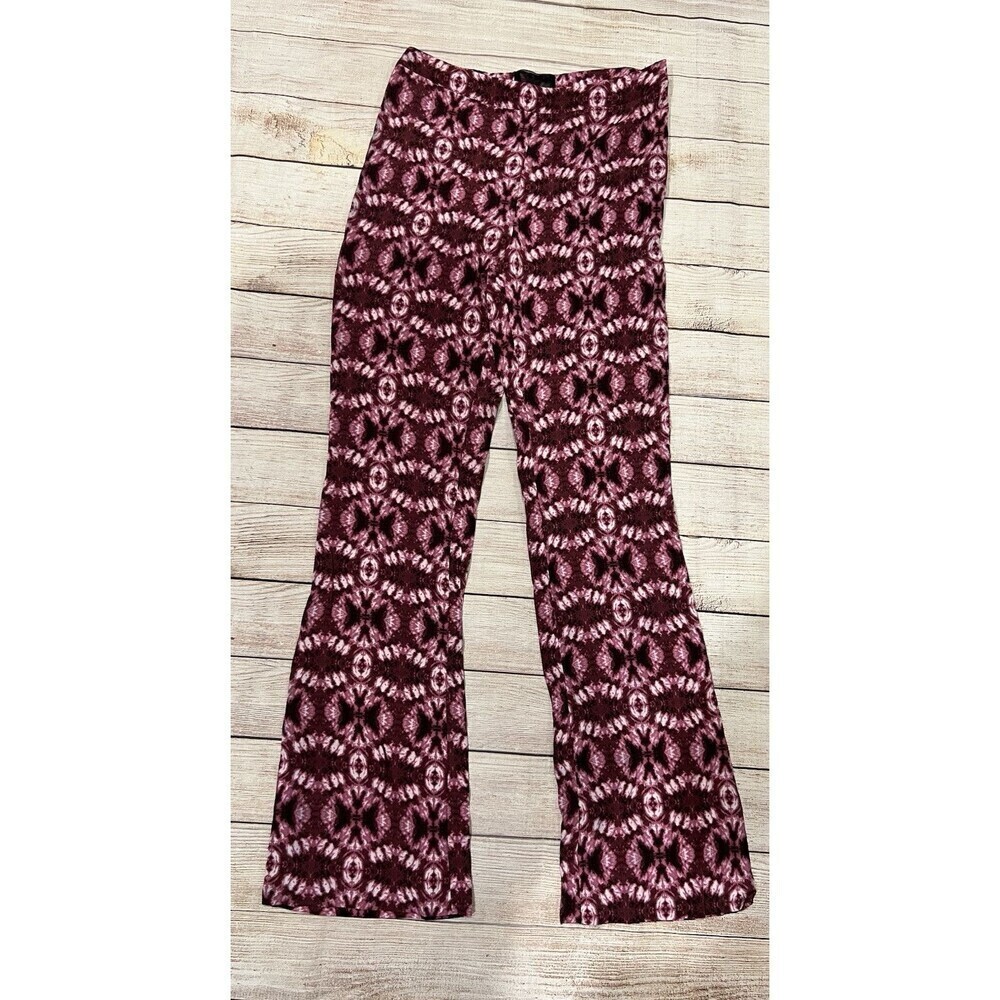 H&M Viscose Bootcut Printed Tie-Dye Pattern, Pants Size 6 Lightweight
